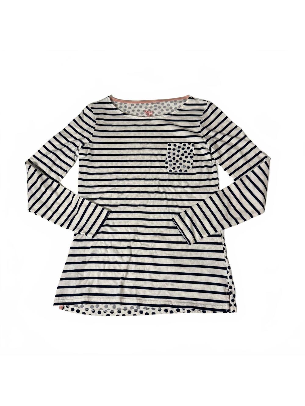 Boden Long Sleeve Striped Women's T-Shirt Preppy Coastal Fishermen Quiet Luxe